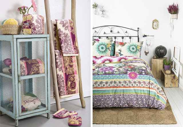 Dos imágenes de un dormitorio que muestran una cama, una cómoda y una silla en un ambiente acogedor y bien decorado.